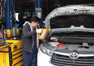 Mechanic working in an auto shop